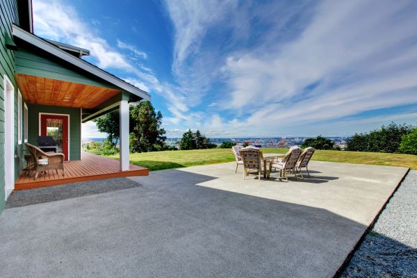 Backyard Concrete Paving in Longmont